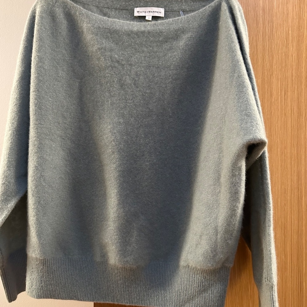 White And Warren Cashmere Sweater View 3